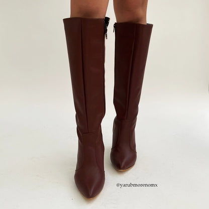 Bota color chocolate para mujer | KASS