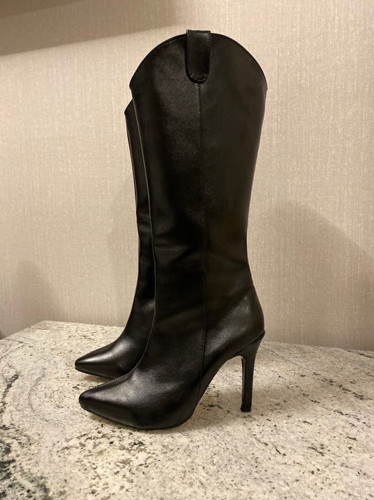 Roberta Black Bota larga para mujer